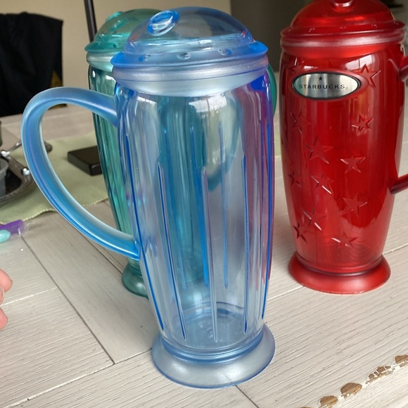 Starbucks 2003 Summer Rocket Tumbler, Trio (3) of Tumblers, Barista Collection - Picture 10 of 11